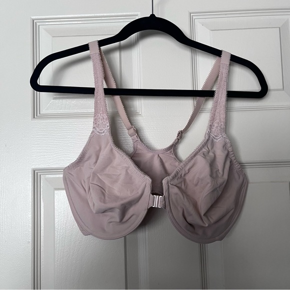 Wacoal Beige Front Close Racerback Seamless Bra Style 851311 38DDD Soft Embrace - Picture 11 of 11